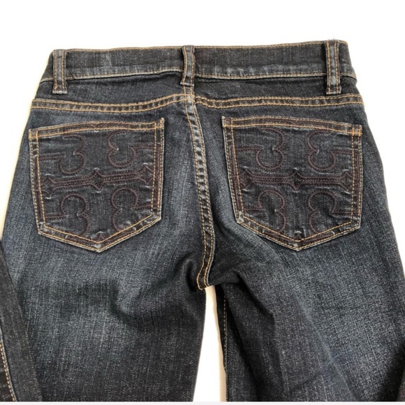 Tory Burch dark blue Super Skinny Jeans 23x32 - Picture 6 of 8